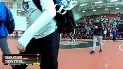 175 lbs Round 2 - Andrew Barford, St Francis De Sales (Columbus) vs Parker Stennett, Cuyahoga Valley Christian Academy