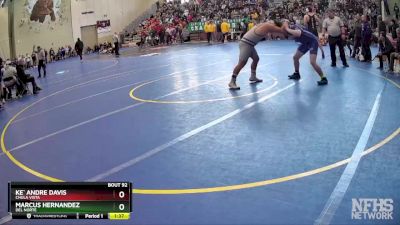 197 Boys Champ. Round 1 - Ke` Andre Davis, Chula Vista vs Marcus Hernandez, Del Norte