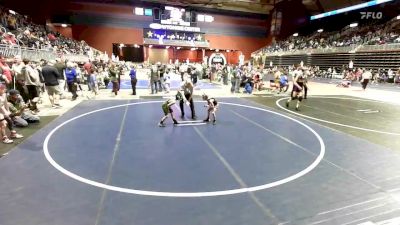 43 lbs Consi Of 4 - Karson Shassetz, Top Of The Rock WC vs Levi Ortzow, West Las Vegas Jr Wrestling