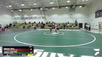 160 lbs Quarterfinal - Sierra Mefford, Palomar College vs Sirauh Teng, Sacramento City College