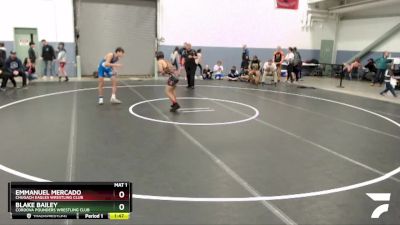 120 lbs Final - Emmanuel Mercado, Chugach Eagles Wrestling Club vs Blake Bailey, Cordova Pounders Wrestling Club