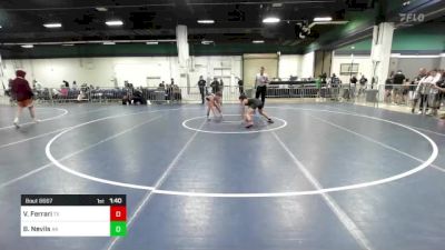 100 lbs Quarterfinal - Vinny Ferrari, TX vs Blake Nevils, AK