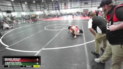 126 lbs Champ. Round 1 - Christian Hartz, Guerrilla Wrestling (GWA) vs Braden Bewley, Heavy Hitting Hammers