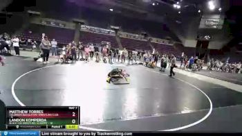 92 lbs Placement - Matthew Torres, Colorado Regulators Wrestling Club vs Landon Komperda, Black Fox Wrestling Academy