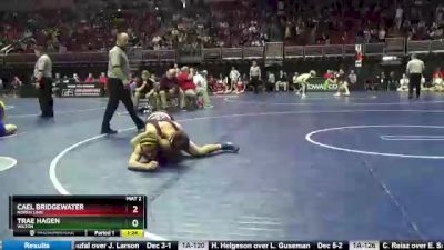 1A-138 lbs Cons. Round 5 - Cael Bridgewater, North Linn vs Trae Hagen, Wilton