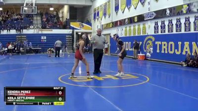 125 lbs Champ. Round 1 - Keila Settlemire, LIBERTY-BENTON vs Kendra Perez, Toppenish (Girls)