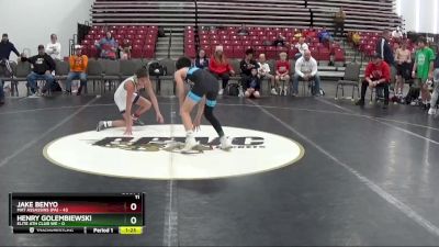 95 lbs Quarterfinals (8 Team) - Jake Benyo, Mat Assassins (PA) vs Henry Golembiewski, Elite Ath Club WE