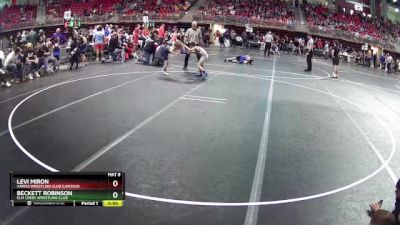 80 lbs Champ. Round 2 - Levi Miron, Hawks Wrestling Club (Lincoln) vs Beckett Robinson, Elm Creek Wrestling Club