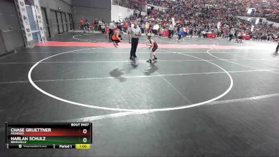 69 lbs Quarterfinal - Harlan Schulz, Reedsville vs Chase Gruettner, Muskego