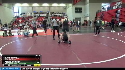 110 + 115 Quarterfinal - David Newell, Mountain Brook vs Arion Johnson, North Alabama Elite Wrestling