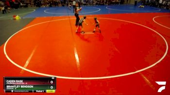 45 lbs Semis (4 Team) - Caden Rask, Caledonia/Houston vs Brantley Bendson, Staples