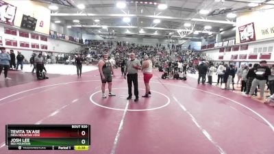 285 lbs 5th Place Match - Tevita Ta`ase, Mesa Mountain View vs Josh Lee, Red Mountain