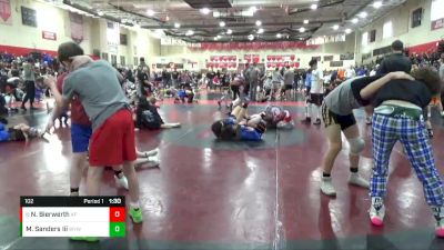 102 lbs Champ. Round 1 - Nolan Bierwerth, A.C.G.C. Falcons vs Mark Sanders Iii, Wayzata Youth Wrestling