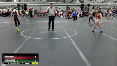 72 lbs Round 3 (4 Team) - Joe Bibro, Mat Warriors vs Mason Reis, Buffalo Valley WC