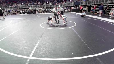 70 lbs Consi Of 8 #2 - Brady Boles, Mustang Bronco Wrestling Club vs Hudson Taylor, East Kansas Eagles