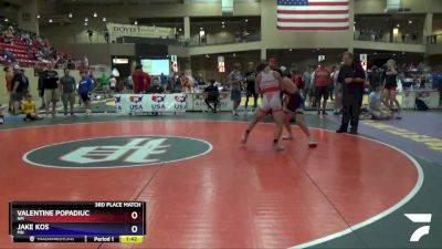 126 lbs 3rd Place Match - Valentine Popadiuc, NM vs Jake Kos, MN