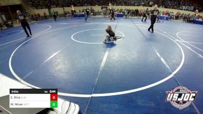 64 lbs Consi Of 8 #2 - Emy Rice, Clinton Youth Wrestling vs Max Miner, Standfast