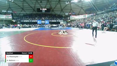 Girls 3A/4A 130 Cons. Semi - Madisen Bowers, Lake Stevens (Girls) vs Janessa O`Connell, Union (Girls)