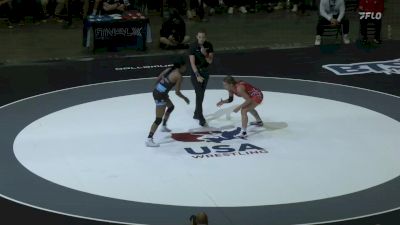 55 kg Round 1 - Alisha Howk, Sunkist Kids WC vs Jacarra Winchester, USOPTC / Titan Mercury Wrestling Club