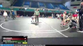 65 lbs Round 3 (3 Team) - Ryan Fults, Eastside Youth Wrestling vs Aria Bushaw, Carolina Reapers