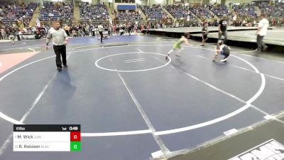 61 lbs Round Of 16 - Mckoi Wick, Junior Bulldogs vs Ryder Robison, Black Fox Academy