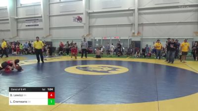 65-M lbs Consi Of 8 #1 - Dean Lewicz, OH vs Landon Cremeans, OH