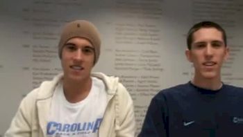 Evan Watchempino and Adam Cunningham of UNC