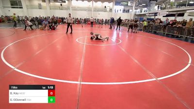 73 lbs Round Of 32 - Braydon Kay, Westerly vs Grayson ODonnell, Fisheye WC