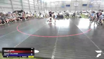 132 lbs Placement Matches (8 Team) - Miller Sipes, Missouri vs Isaiah Callahan, Ohio