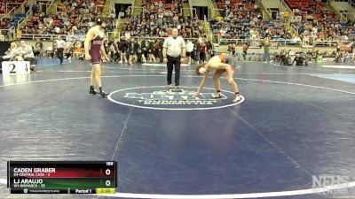 189 lbs Quarterfinal - LJ Araujo, W1-Bismarck vs Caden Graber, E4-Central Cass