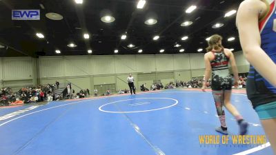 90 lbs Rr Rnd 1 - Lydia Cooper, Untouchables Girls RED vs Carleigh Clark, Sisters On The Mat Black