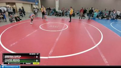 87 lbs Semifinal - Jeremiah Garcia, NB Elite Wrestling Club vs Cooper Brown, Best Trained Wrestling