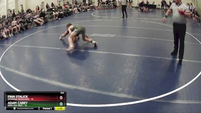 117 lbs Round 1 (6 Team) - Adam Carey, Iowa USA Grey vs Finn Stalick, Wyoming Renegades