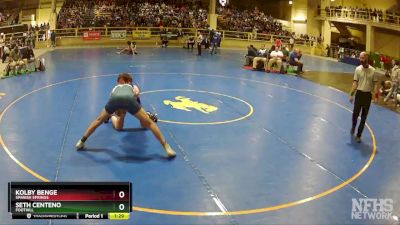 150 lbs Quarterfinal - Seth Centeno, Foothill vs Kolby Benge, Spanish Springs