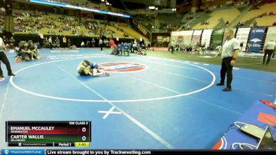 106 Class 3 lbs Quarterfinal - Carter Wallis, Hillsboro vs Emanuel Mccauley, Warrenton