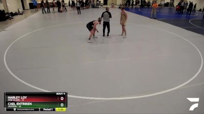 150 lbs Placement (4 Team) - Cael Entriken, Jackson vs Harley Loy, Pine Island