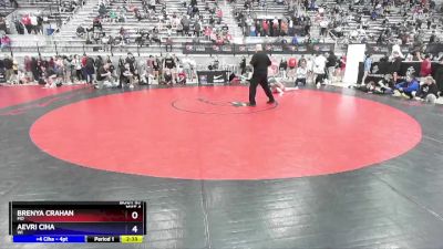 65 lbs Champ. Round 2 - Brenya Crahan, MO vs Aevri Ciha, WI