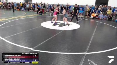 136 lbs Round 3 - Braylynn Young, Nikiski Freestyle Wrestling Club vs Bayleigh Grube, Arctic Warriors Wrestling Club