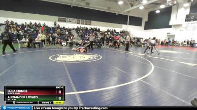 145 lbs 7th Place Match - Alexander Lovato, Millikan vs Luca Munoz, Bishop Amat