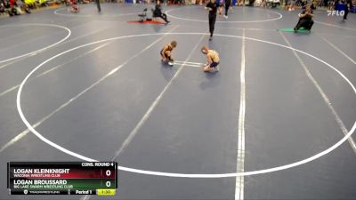 71 lbs Cons. Round 4 - Logan Kleinknight, Waconia Wrestling Club vs Logan Broussard, Big Lake Swarm Wrestling Club