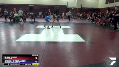 16U-9 lbs Round 2 - Blake Irvine, Unattached vs Garren Christiansen, Dubuque Wrestling Club