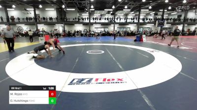 182A lbs Rr Rnd 1 - Miguel Rojas, Wyoming Seminary vs Dante Hutchings, Pomona High School - Pomona Elite