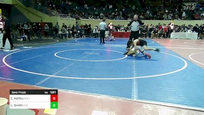 96 lbs Semifinal - Christian Ketiku, Bartlesville Junior High vs Levi Smith, Stillwater