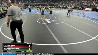 5th Place Match - Cole Broeker, Southern Valley vs Ryan Woitaszewski, Wisner-Pilger