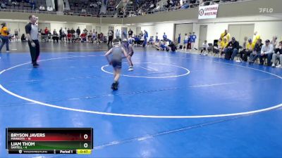 65 lbs Finals (8 Team) - Bryson Javers, Minneota vs Liam Thom, Sartell