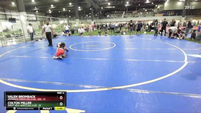 70/75 Round 3 - Valen Bromback, Jefferson Wrestling Club - USA vs Colton Miller, Great Neck Wrestling Club