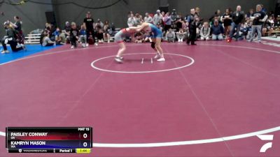 112 lbs Cons. Semi - Paisley Conway, OR vs Kamryn Mason, WA