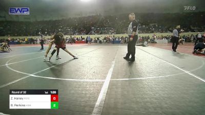 100 lbs Round Of 32 - Zander Haney, Poteau vs Broderick Perkins, HURRICANE WRESTLING ACADEMY