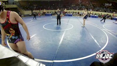 140 lbs Consi Of 8 #1 - Augustus Smith, Mighty Bluebirds vs Caleb Macias, Lions Wrestling Academy