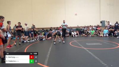 65 lbs Rr Rnd 3 - Easton Hertzog, K8 Silo WC vs Ryan Federico, K8 4M